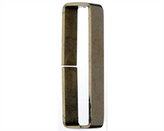 KEEPER LOOP FLAT POLISHED UNWELDED BRASS 25MM