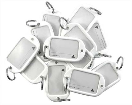 KEVRON JUMBO KEYTAGS PER 50 WHITE
