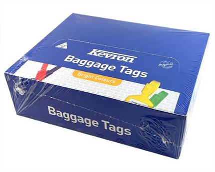 KEVRON LUGGAGE LABEL ID4 PER 30 MIXED COLOURS