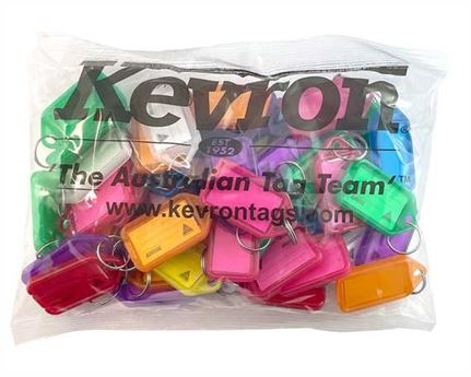 KEVRON CLICKTAG ID5 PER 50 MIXED COLOURS