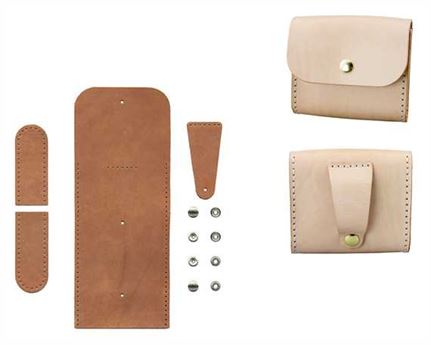 DIY KIT NICK LEATHER CASE VEG TANNED LEATHER 