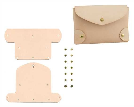 DIY KIT ROBBIN CARD CASE VEG TANNED LEATHER 
