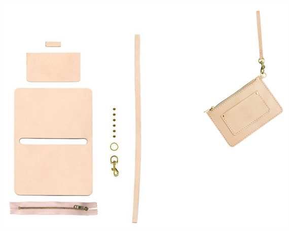 DIY KIT ABBY WRIST CASE VEG TANNED LEATHER 
