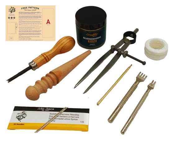9 PCE LEATHER CHISEL SEWING KIT
