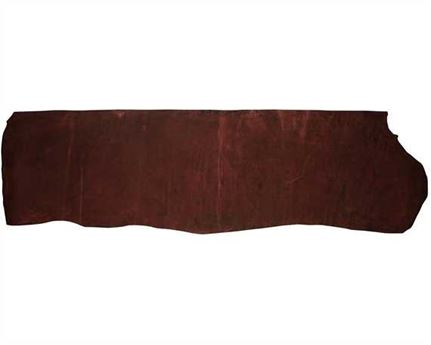 REDHIDE BACK LIGHT ENGLISH 2.0/2.5MM ALUM TANNED RED IN COLOUR