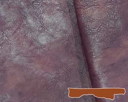 HALF BELLY VEG LEATHER INVECCHIATO BURGUNDY COLOUR 1.2/1.4MM FROM TUSCANY ITALIAN