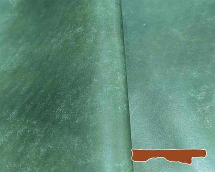 HALF BELLY VEG LEATHER MAYA OLIVE COLOUR 1.2/1.4MM FROM TUSCANY ITALIAN