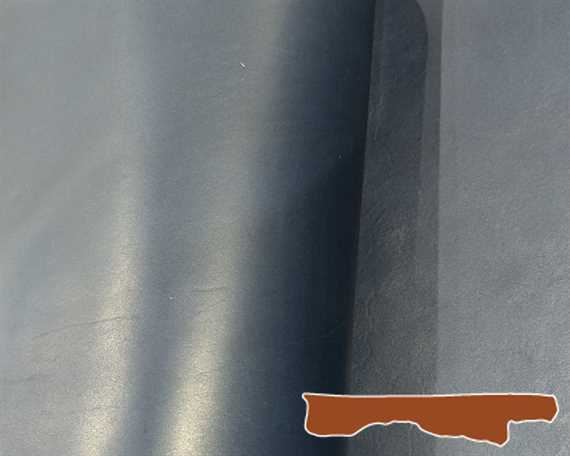 HALF BELLY VEG LEATHER PONTE BLUE COLOUR 1.8/2.0MM FROM TUSCANY ITALIAN