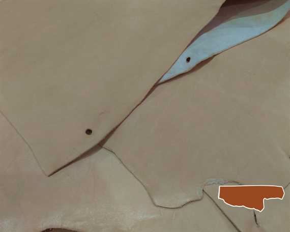  HALF BELLY VEG LEATHER NATURAL COLOUR 1.2/1.4MM FROM TUSCANY ITALIAN