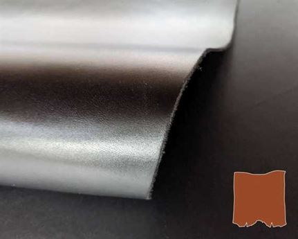 VEG TANNED DOUBLE BUTT BLACK 1.5MM LEATHER FROM TUSCANY ITALY.