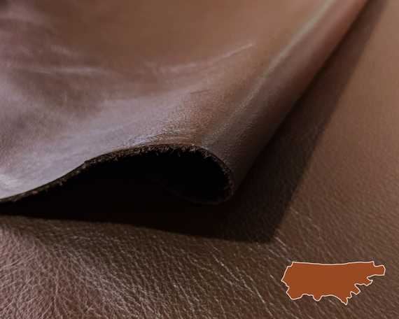 GARMENT LAMB TOUCH COW SIDES 0.6/0.8MM BROWN LIGHTWEIGHT LEATHER
