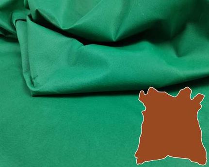 PIG LINING LEATHER 0.7/0.9MM GREEN LIMITED EDITION FULL SKIN FOR BAG AND SHOE LINING