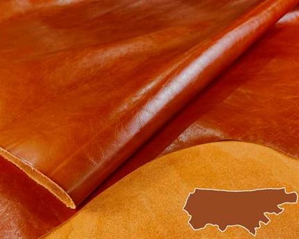 BAG LEATHER ALIAS - TUMBLED SHINY SIDES 0.9/1.1MM COL 48007