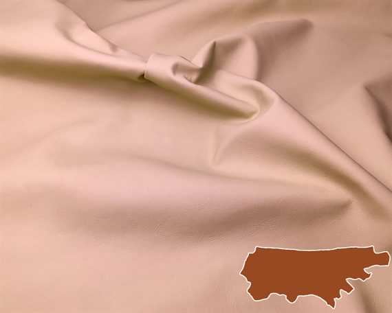 BAG LEATHER - BALLET NAPPA FINISHED BAG LEATHER SIDES - NUDE 0.7/0.9 MM