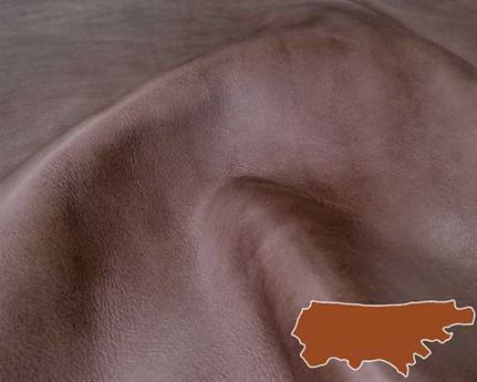 BAG LEATHER - BARCELONA BROWN SEMI-ANILINE CHROME/VEG TANNED SIDES 2.0/2.2 MM