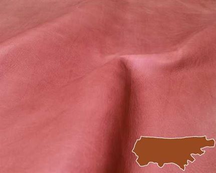 BAG LEATHER - BARCELONA RUBY SEMI-ANILINE CHROME/VEG TANNED SIDES 2.0/2.2 MM