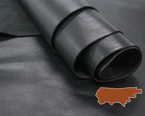 UPPER LEATHER SIDES DENVER 1.6/1.8MM BLACK