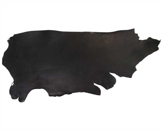 MORGAN OAK VEG BRIDLE SIDE 4/4.5MM BLACK HEAVY USA STEER HIDE LEATHER