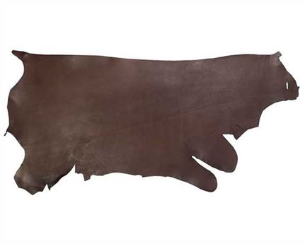 MORGAN OAK VEG BRIDLE SIDE 4/4.5MM DK HAVANA HEAVY USA STEER HIDE LEATHER