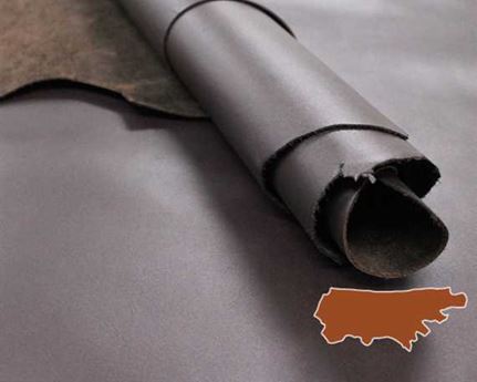 KOUROS COW UPPER SIDE 1.4/1.6MM BROWN NEW ZEALAND LEATHER