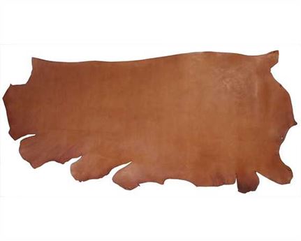 MORGAN OAK VEG GIRTH/SEAT SIDES 2.0MM LT HAVANA USA STEER HIDE LEATHER