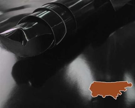 HI SHINE COW SIDES UPPER 1.2/1.4MM BLACK LEATHER