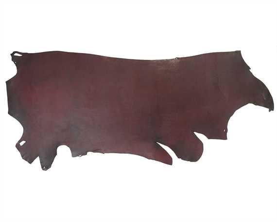 MORGAN OAK SIDES LATIGO 1.6/2.4MM BURGUNDY LIGHT USA STEER HIDE LEATHER