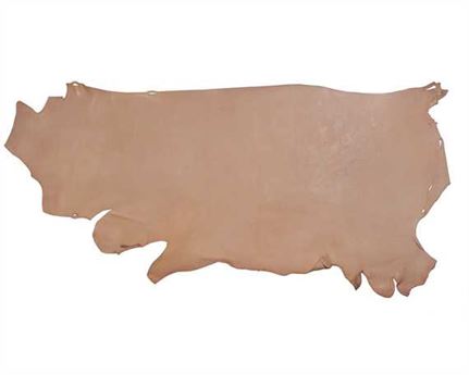 VEG SIDES MORGAN OAK 1.5MM NATURAL CRAFT USA STEER HIDE LEATHER.
