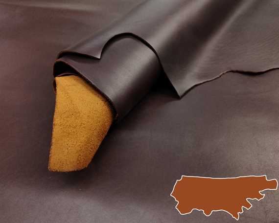 COW SIDE PORTLAND PULL UP LEATHER CHESTNUT LIMITED EDITION 1.8/12.0MM  (SQ FT)
