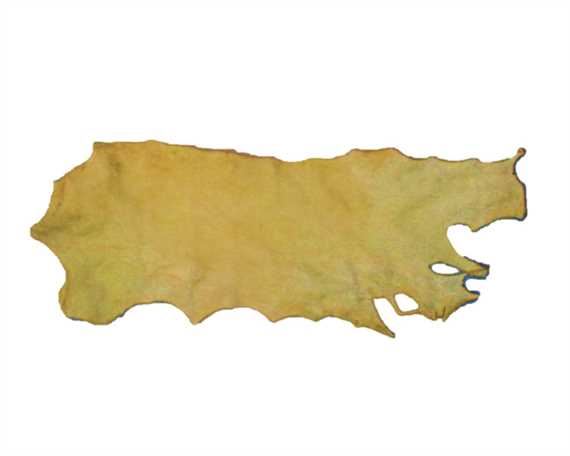 MORGAN OAK RAWHIDE SIDES 2.0MM BLEACHED USA STEER HIDE LEATHER