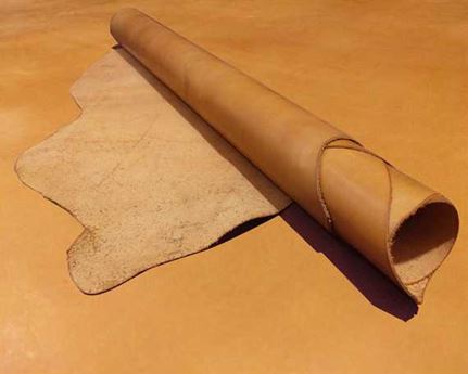 VEG TANNED COW SIDE 1.2/1.4MM TAN GREAT CRAFT LEATHER