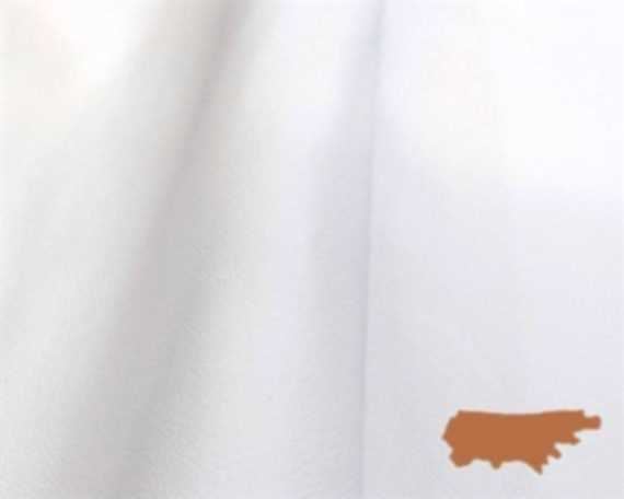 COW SIDES UPPER LEATHER 1.1/1.3MM MATT WHITE (SQ MT)