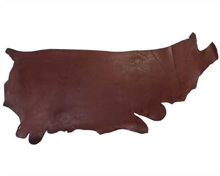 MORGAN OAK VEG SWELL COVER 3.5MM AUS NUT USA STEER HIDE LEATHER