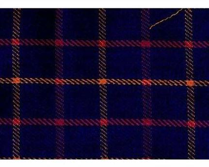FABRIC 182CM 100% COTTON DRILL NAVY CHECK