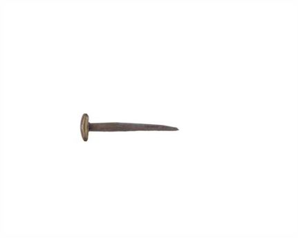 BRASS SADDLE NAILS 5MM DIAM. HEAD 11MM LONG