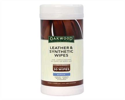 OAKWOOD LEATHER & SYNTHESTIC WIPES (30 PACK)