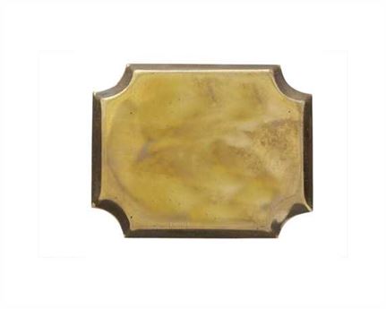 OCTAGON SHAPED HARNESS ORNAMENTS BRASS 62MM
