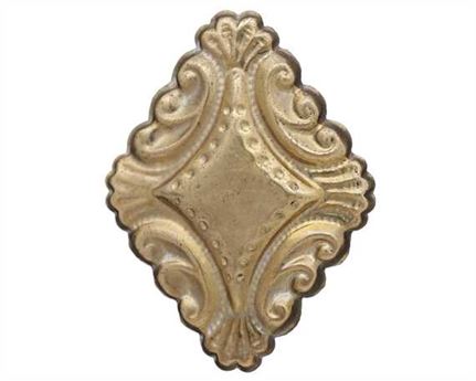 LEAD FILLED ORNAMENTS ORNATE DIAMOND BR 32MM