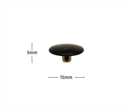 PRESS STUD LARGE DU BLACK TOP PER 100