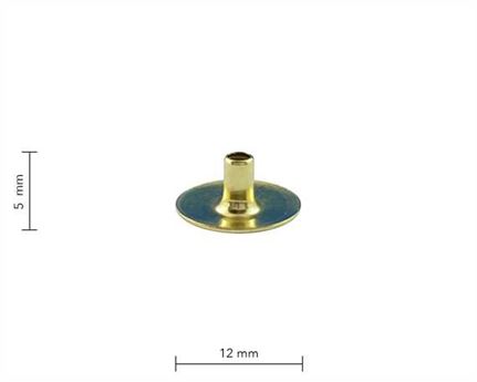 PRESS STUD MINI DU GILT (BRASS) EYELET PER 1000