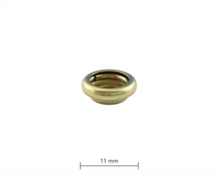 PRESS STUD MINI DU GILT (BRASS) SOCKET PER 100