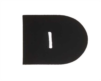 HORSE RUG REINFORCEMENT 1 SLOT BLACK SYNTHETIC