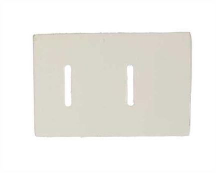 HORSE RUG REINFORCEMENT 2 SLOT SQUARE WHITE SYNTHETIC