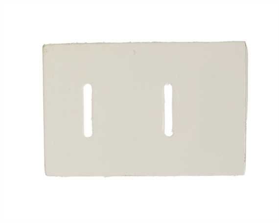 HORSE RUG REINFORCEMENT 2 SLOT SQUARE WHITE SYNTHETIC