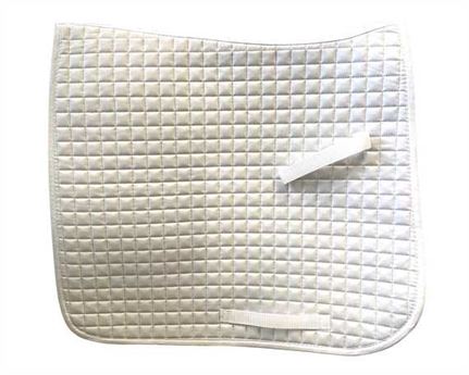  SADDLE DOCTOR QUILTED DRESSAGE SADDLE CLOTHS WHITE