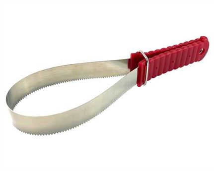  SADDLE DOCTOR SHEDING BLADE WITH TEETH STAINLESS STEEL