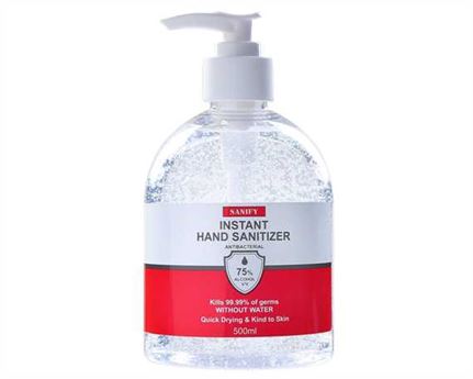 AA GRADE ANTIBACTERIAL HAND SANITIZER GEL PUMP 500ML 75% ALCOHOL KILLS 99.99% OF GERMS