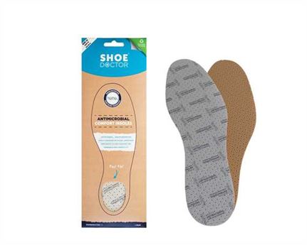  SHOE DOCTOR FOAM INSOLE SIZE EURO 45 (AUS 11) DUAL LAYER NANO SILVER (PAIR)