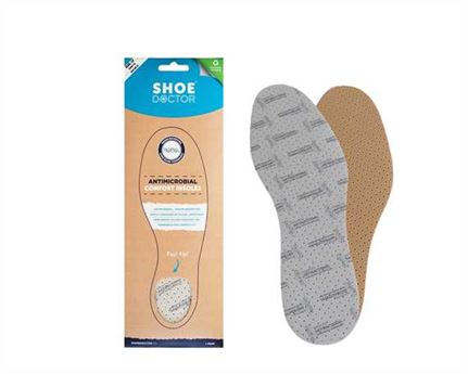  SHOE DOCTOR FOAM INSOLE SIZE EURO 46 (AUS 12) DUAL LAYER NANO SILVER (PAIR)