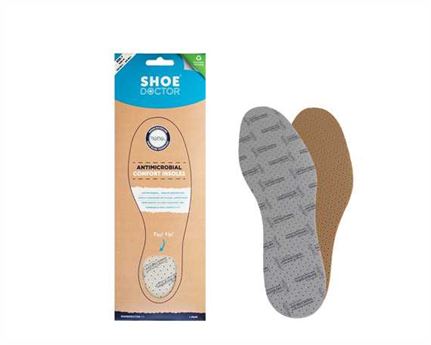  SHOE DOCTOR FOAM INSOLE SIZE EURO 41 (AUS 7) DUAL LAYER NANO SILVER (PAIR)